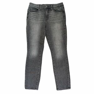 Good American Women's Black Faded Skinny Jeans Gray Charcoal Size 14/32